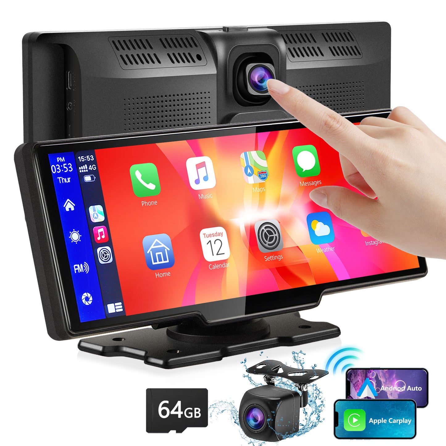 Portable Wireless Carplay & Andriod Auto